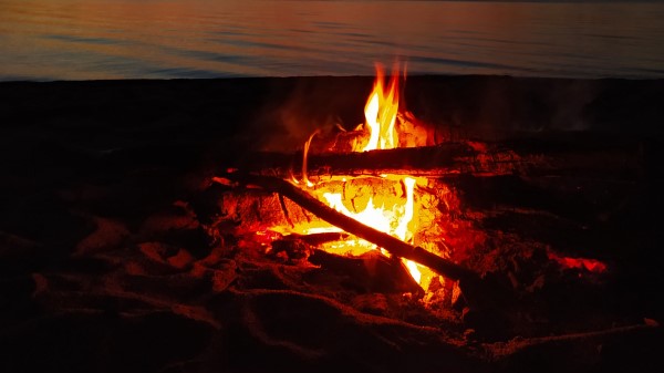 Bonfire Flame Firewood Wallpaper