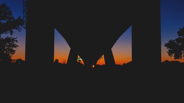 Bridge Night Sunset wallpaper