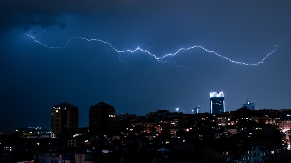 City Lightning Night wallpaper