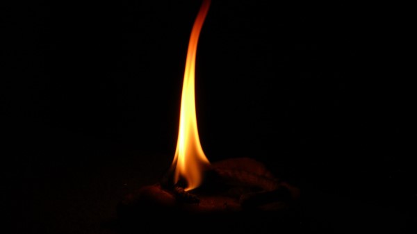 Flame Fire Black wallpaper