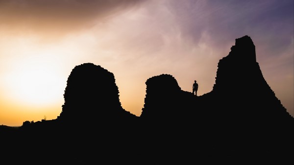 Hills Silhouette Solitude wallpaper