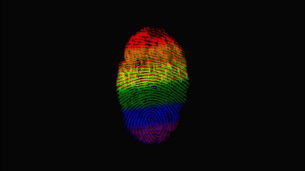Imprint Finger Rainbow Wallpaper