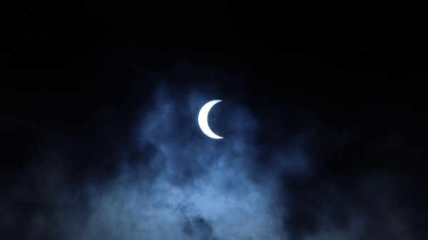 Moon Clouds Dark wallpaper