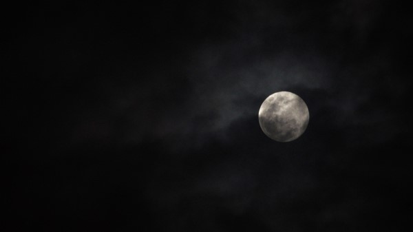 Moon Clouds Night Image wallpaper