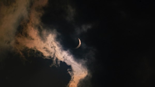 Moon Clouds Night wallpaper