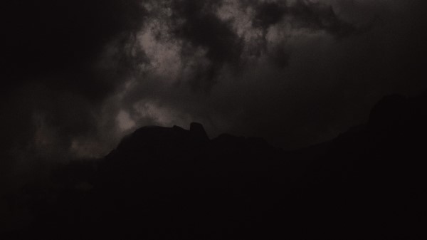 Mountains Silhouette Night wallpaper