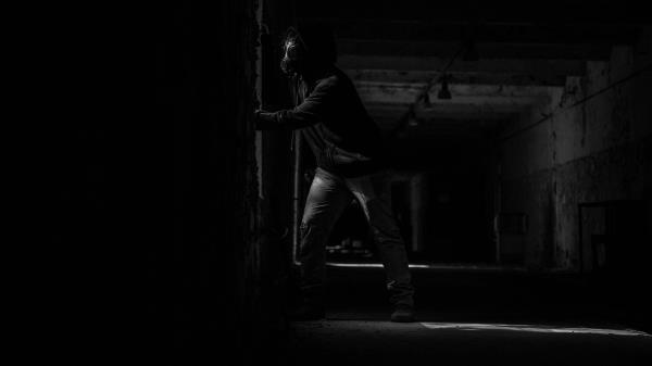 Respirator Man Dark wallpaper
