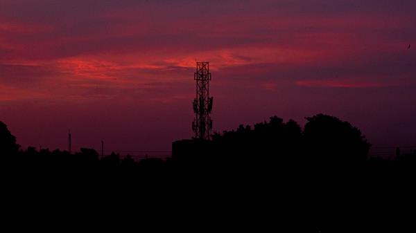 Sunset Sky Tower wallpaper