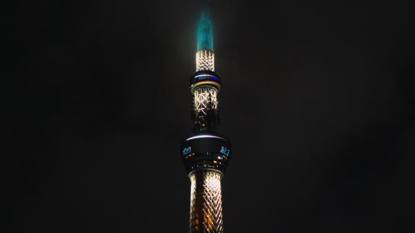 Tower Building Night Image wallpaper