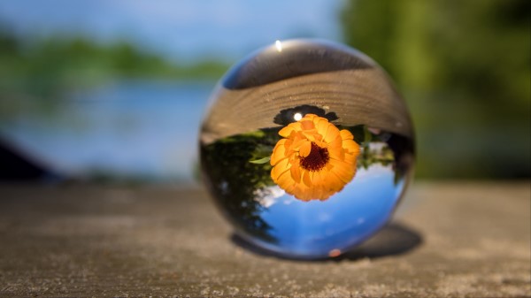 Ball Flower Glass Blurring wallpaper