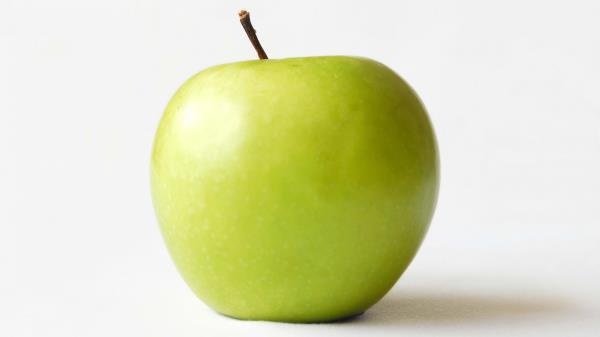 Apple White Background Fruit Wallpaper