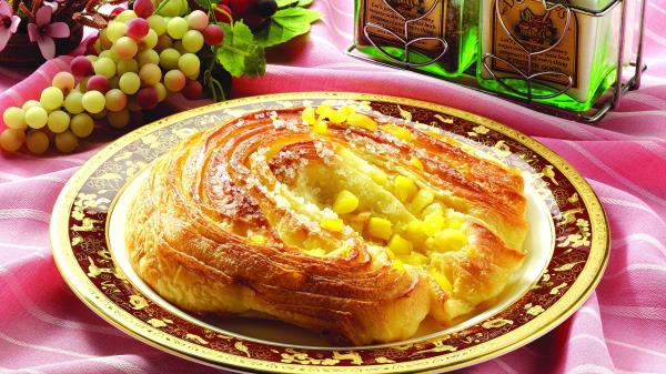 Biscuit Sugar Powder Plate Track Grapes Tablecloth Wallpaper