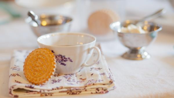 Biscuits Tea Cup Wallpaper