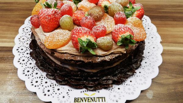 Cake Dessert Baking Icing Sugar Berry Wallpaper
