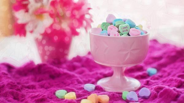 Candy Bowl Bright Wallpaper