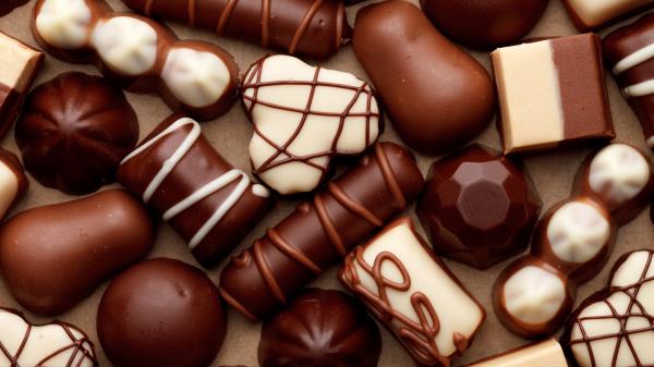 Candy Chocolate White Milk Sweets Wallpaper