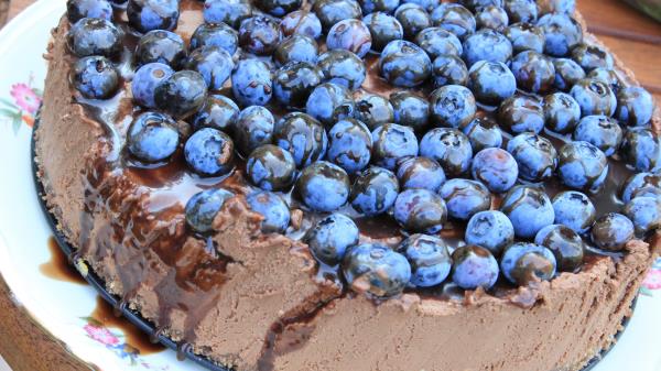 Cheesecake Blueberry Cake Wallpaper