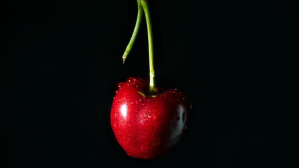 Cherry Drops Red Wallpaper
