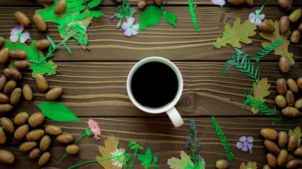 Coffee Cup Wooden wallpaper