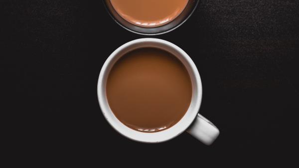 Coffee Cups White Wallpaper