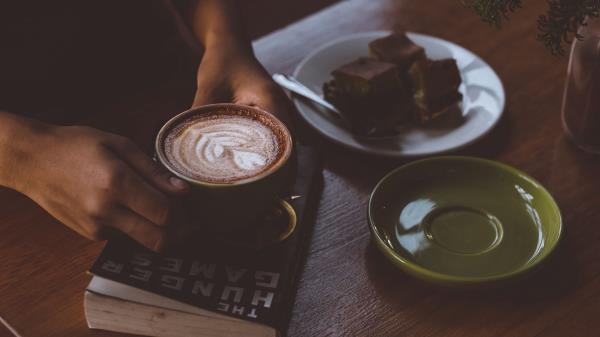 Coffee Hands Cup Book wallpaper