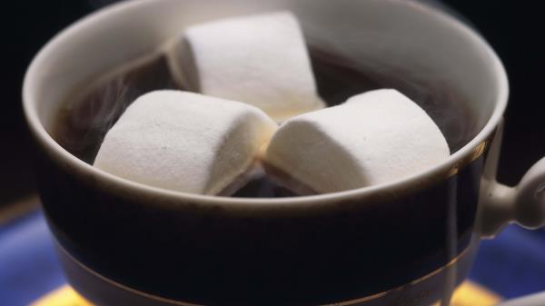 Coffee Ice Cream Cup Steam wallpaper