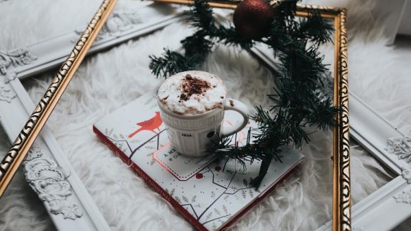 Coffee Latte Chocolate Notebook Christmas wallpaper