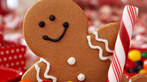 Cookies Christmas Holiday Sweets Candy New Year Wallpaper