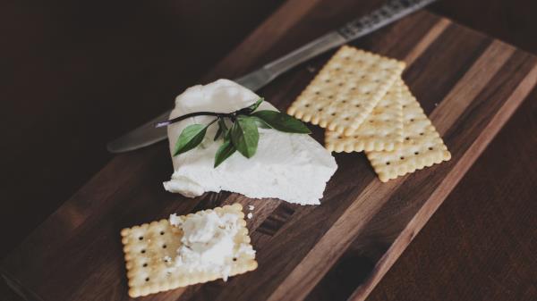 Crackers Cheese Cutting Board wallpaper