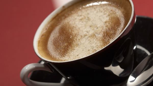 Cup Coffee Foam Saucer Spoon wallpaper