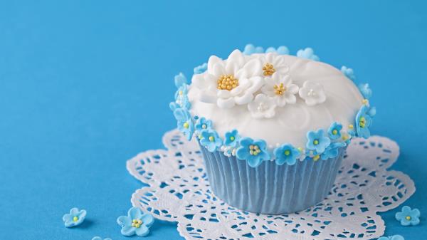 Cupcake Decoration Flowers Cream wallpaper