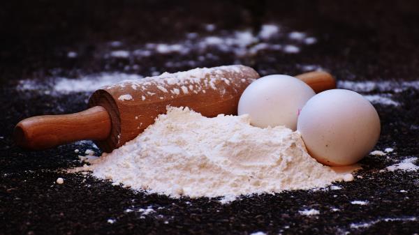Flour Rolling Pin Eggs Pastries wallpaper