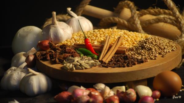 Grain Garlic Spices Seasonings Pepper Rope wallpaper