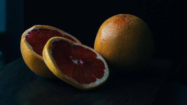 Grapefruit Fruit Slicing wallpaper
