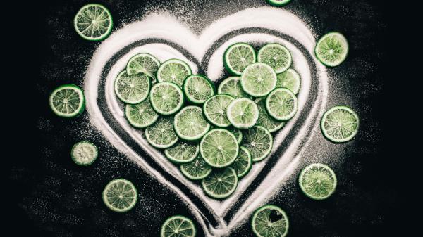 Heart Limes Fruit Citrus wallpaper