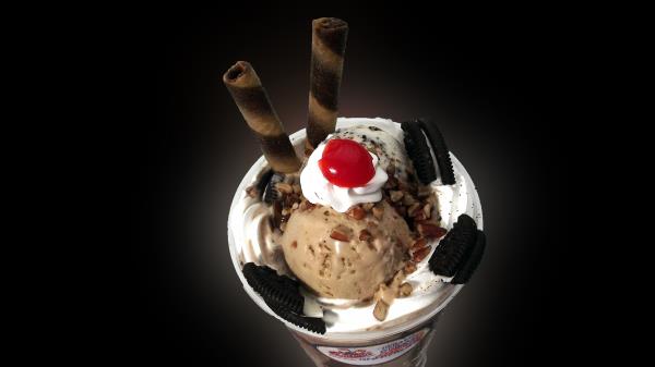 Ice Cream Dessert Oreo Frappuccino Waffles wallpaper