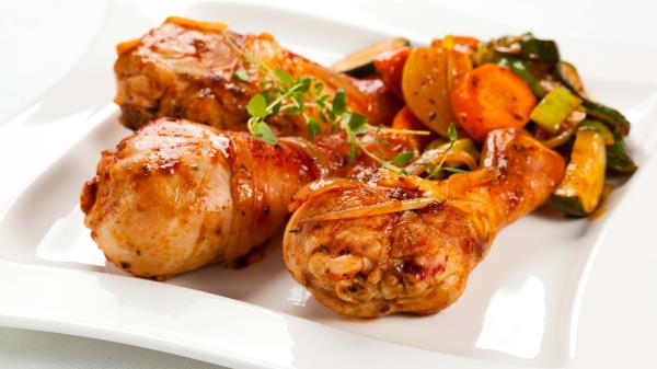 Legs Meat Chicken Dish wallpaper
