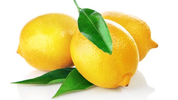 Lemon Leaf White Background wallpaper