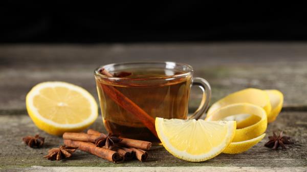 Lemon Tea Cinnamon Cup wallpaper