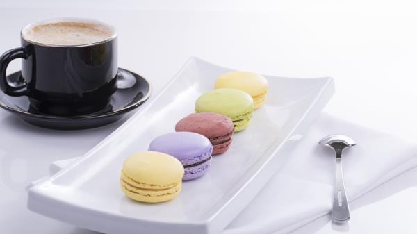 Macaroons Macaron Coffee Crockery wallpaper