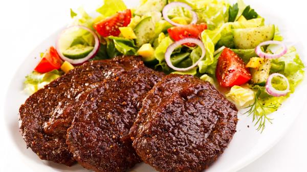 Meatballs Salad Plate Three Greens Wallpaper