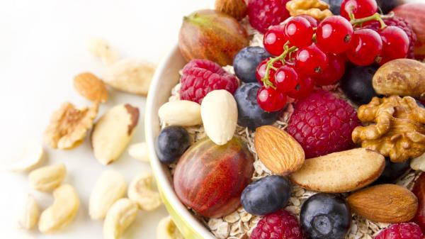 Muesli Nuts Berries Breakfast wallpaper