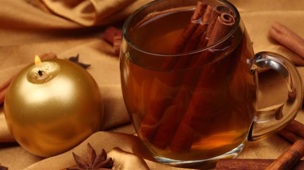 New Year Tea Candle Cinnamon Wallpaper