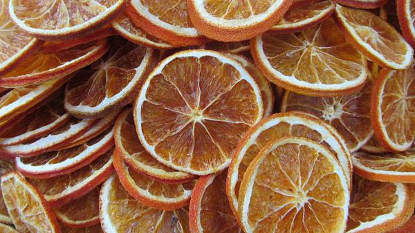 Orange Dried Fruit Snacks Decorations Christmas Wallpaper