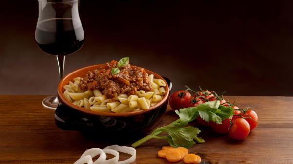 Pasta Liver Wine Glass Table Tomatoes wallpaper