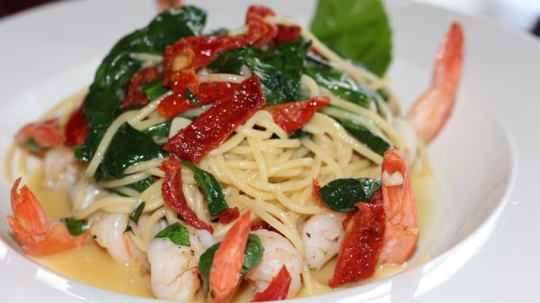 Pasta Shrimp Sauce wallpaper