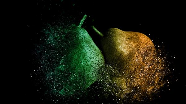 Pears Photoshop Destruction wallpaper