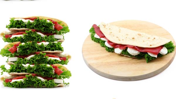 Pita Bread Cheese Vegetables Food wallpaper
