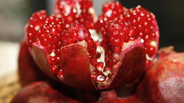 Pomegranate Fruit Ripe Berries wallpaper