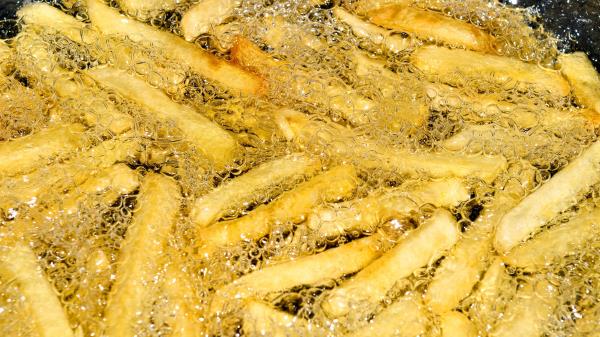 Potatoes Frying Frying Pan Oliya Fast Food wallpaper